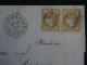 DP4  FRANCE   LETTRE  SIGNEE  SUPERBE 1868   ETOILE DE PARIS N° 39   A MEAUX +PAIRE N° 28 +AFF. INTERESSANT++ - 1849-1876: Classic Period