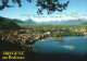 BREGENZ, VORARLBERG, BODENSEE, LAKE, ARCHITECTURE, SHIP, PORT, MOUNTAIN, AUSTRIA, POSTCARD - Bregenz