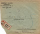 POSTAL HISTORY ,STAMPS ON ENTERPRISE HEADER COVER REGISTERED, 1921, HUNGARY - Covers & Documents