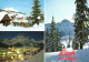 LECH, VORARLBERG, MULTIPLE VIEWS, ARCHITECTURE, LUGE, HORSE, CHURCH, TOWER, MOUNTAIN, AUSTRIA, POSTCARD - Lech