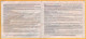 Moldova Moldavie Policy. Railway Accident Insurance. - Other & Unclassified