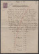 L'ALLEMAND ROMBACH - LE FRANC - ALSACE - CANTON DE SAINTE MARIE AUX MINES / 1916 FISCAL SUR DOCUMENT  (ref 7536) - Covers & Documents