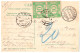 ROMANIA : IASI / JASSY - BEL AFFRANCHISSEMENT TAXE / NICE TAX FRANKING  : TAXA DE PLATA - PAIR Of 2 STAMPS - 1906 (an735 - Covers & Documents