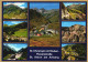 STUBEN, VORARLBERG, MULTIPLE VIEWS, ARCHITECTURE, CARS, BUS, BRIDGE, MOUNTAIN, AUSTRIA, POSTCARD - Stuben