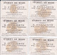 6 Kleine Oude Chromo's; Anno 1900,  VÊTEMENTS SUR MESURE R. GUILLEMYN , GAND, GENT, IMPERMEABLES HUNT LONDON - Autres & Non Classés