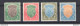 1926-33 India - Stanley Gibbson N. 214-217-218-219 - Effige Di Giorgio V - 4 Alti Valori - MH* - Otros & Sin Clasificación