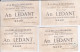 6 Oude Chromo's; Anno 1900,  A LA BELLE JARDINIERE, GAND, GENT, POLICHINELLE - Autres & Non Classés