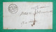 CAD TYPE 15 SAINTES CHARENTE INFERIEURE CORRESPONDANCE LOCALE TAXE 1 1851 LETTRE COVER FRANCE - 1849-1876: Classic Period