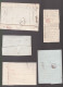 5 Lettres  Dite Précurseurs  Sur  Lettre   Marques Postales  : 50 Chaumont - 68 Lyon - 30 Toulouse - 29 Le Vigan - - 1801-1848: Precursors XIX