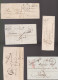 5 Lettres  Dite Précurseurs  Sur  Lettre  Marques Postales  : Grenoble - Besançon - Vienne - Bordeaux - Lunel - 1801-1848: Précurseurs XIX