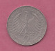 Germany,1957- Mint J - 2 Deutsche Mark- Copper-nickel . Obverse Eagle, The Emblem Of Germany. - 2 Mark