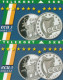 Denmark, TP 061A And B, ECU-Ireland, Mint, Only 3000 And 2200 Issued, Flag, Coins, 2 Scans. - Danemark