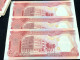 Cambodia Banknotes Bank Of Kampuchea 1975 Issue-replacement Note -3 Pcs Consecutive Numbers  Unc Very Rare - Cambogia