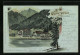 Lithographie Urfeld Am Walchensee, Gasthof Zum Fischer Am See  - Autres & Non Classés