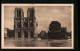 AK Paris, Cathédrale Notre-Dame Bei Regen  - Autres & Non Classés