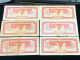 Cambodia Democratic Kampuchea Banknotes #26-/1 Riels 1975- Khome 6 Pcs Xf Very Rare - Cambodja