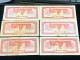 Cambodia Democratic Kampuchea Banknotes #26-/1 Riels 1975- Khome 6 Pcs Xf Very Rare - Cambodia