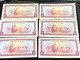 Cambodia Democratic Kampuchea Banknotes #28-/10 Riels 1975- Khome 6 Pcs Xf Very Rare - Cambodge