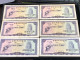 Cambodia Democratic Kampuchea Banknotes #29-/50 Riels 1975- Khome 6 Pcs Xf Very Rare - Cambodge