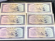 Cambodia Democratic Kampuchea Banknotes #29-/50 Riels 1975- Khome 6 Pcs Xf Very Rare - Cambodge