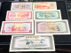 Cambodia Democratic Kampuchea Banknotes 1 Set- 1975- Khome 7 Pcs Au Very Rare - Cambodge