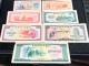 Cambodia Democratic Kampuchea Banknotes 1 Set- 1975- Khome 7 Pcs Au Very Rare - Cambogia
