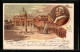 Künstler-AK Raffaele Carloforti: Vaticano, S. Pietro, Papst Leo XIII. Und Petersdom  - Popes