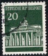 RFA Poste Obl Yv: 368/371A Porte De Brandenburg Berlin (Beau Cachet Rond) - Used Stamps