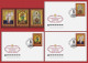Russia 2023 Icons Of The Moscow Kremlin,Mother Of God, Spassky Tower,. NIKOLSKAYA TOWER, 3v Mint MNH + 3 FDC (**) - Ungebraucht