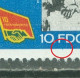 DDR   Michel  2700  F 19   * *  TB   Petite Excroissance Bleue Sous Le F De FDGB   - Errors & Oddities