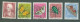 Suisse   595/596 Et  597/601      Ob   TB  Dont Papillon   - Used Stamps