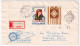 1960-Ungheria 33 Giornata Fr.llo (1402) Su Fdc Raccomandata Per L'Italia - FDC