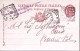 1902-BADIA POLESINE/(ROVIGO) Tondo Riquadrato (8.8) Su Cartolina Postale Effigie - Entero Postal