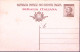 1925-SOMALIA Cartolina Postale RP Michetti C.40+40 Mill.25 Nuova - Somalie