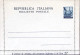 1951-Biglietto Postale Quadriga Lire 25 Nuovo - Stamped Stationery