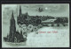 Mondschein-Lithographie Ulm / Donau, Münster, Ortsansicht Von Süden Gesehen  - Ulm