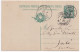 1909-Cartolina Postale RP Leoni C.5+10 Mill. 09 Viaggiata Con Parte Risposta Uni - Entero Postal