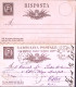 1879-Cartolina Postale RP Umberto C.15+R Senza Millesimo 81 Viaggiata Con Parte  - Stamped Stationery