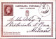 1879-Cartolina Postale Centesimi 10, Recanati (24.10) - Entiers Postaux