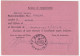 1949-AMG-FTT Democratica Sopr. Lire 15 Su Avviso Ricevimento - Marcophilie