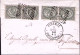 1866-EFFIGIE Due Coppie C.5 Su Soprascritta Firenze (5.12) - Marcophilie