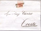 1855-AUSTRIA Rovereto SD (18.12) Su Lettera Completa Di Testo Affrancata K.3 - Autres & Non Classés