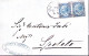 1879-effigie Coppia C.10 Su Lettera Completa Di Testo Genova (29.8) - Poststempel