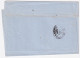 1865-CIFRA Tir. Londra (L15) Isolato Su Piego Voghera (22.11) - Marcophilia