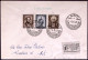 1949-raccomandata Affr.L.15 Donizzetti+L.20 Mazzini+L.20 Alfieri, Annullo Fdc Ce - FDC