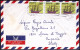 1980-Singapore Striscia 25c. East Indiaman Su Lettera Per L'Italia - Singapore (1959-...)