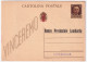 1945-RSI Cartolina Postale Vinceremo  C.30 Con Stampa Privata Banca Provinciale  - Marcophilie