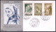 1955-Sarre S.3v. Tag Der Ausgabe Su Fdc - Lettres & Documents