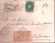 1890-STEMMI C.5 +effigie Coppia C.20 Su Raccomandata Villabartolomea (12.1) - Poststempel