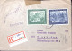 1948-Germania DDR Raccomandata Affrancata Due Valori Fiera Di Lipsia Con Tre Chi - Lettres & Documents